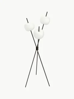 kdln Dimmbare Tripod Stehlampe Kushi, mundgeblasen