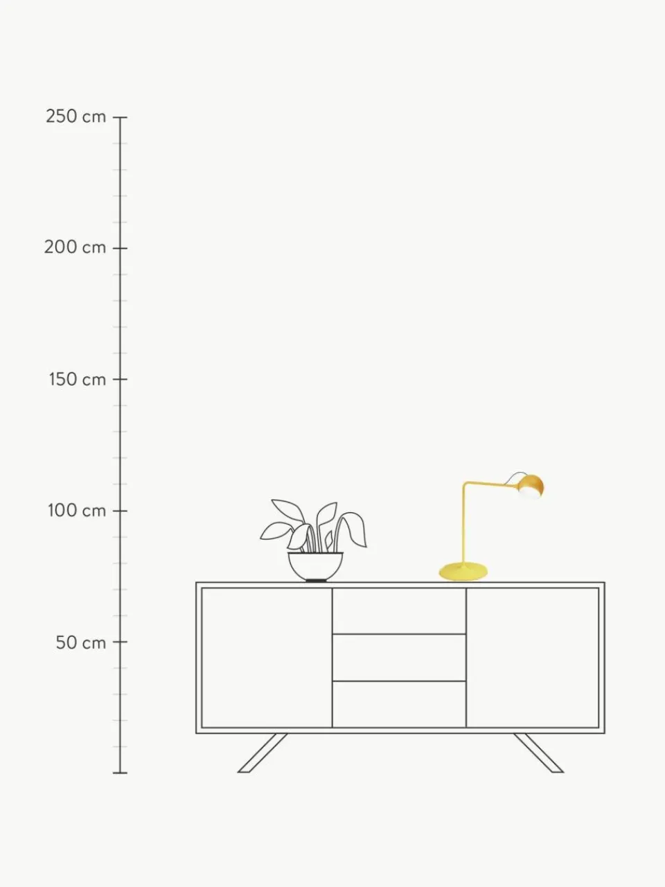 Artemide Dimmbare verstellbare LED-Schreibtischlampe Ixa