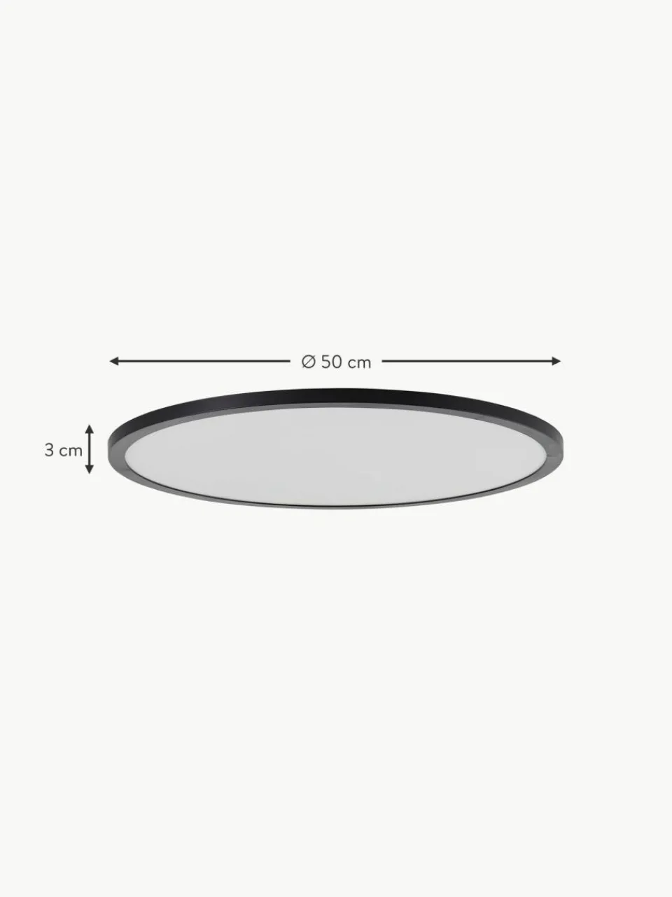 Westwing Dimmbares LED-Panel Tuco mit Farbwechsel und Fernbedienung
