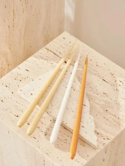 Stoff Nagel Dünne Stabkerzen , 6 Stück