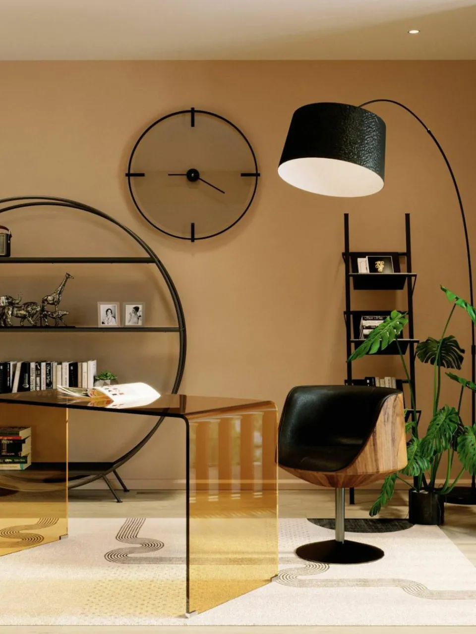 Kare Design Drehstuhl Club im Retro-Design