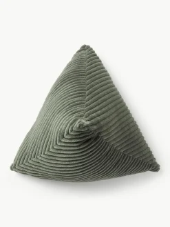 Westwing Collection Dreieckiges Cord-Kissen Kylen