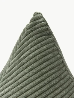 Westwing Collection Dreieckiges Cord-Kissen Kylen