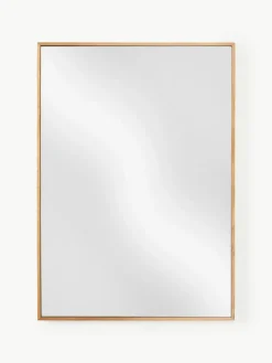 Westwing Collection Eckiger Wandspiegel Avery mit Eichenholzrahmen
