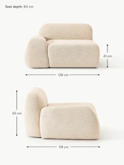 Westwing Collection Eckmodul Wolke aus Bouclé