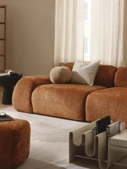 Westwing Collection Eckmodul Wolke aus Teddy-Bouclé