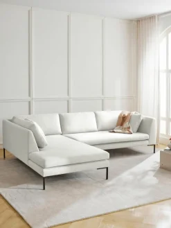 Westwing Collection Ecksofa Emma mit Metall-Füßen