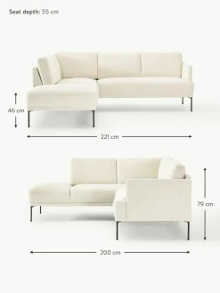 Westwing Collection Ecksofa Fluente