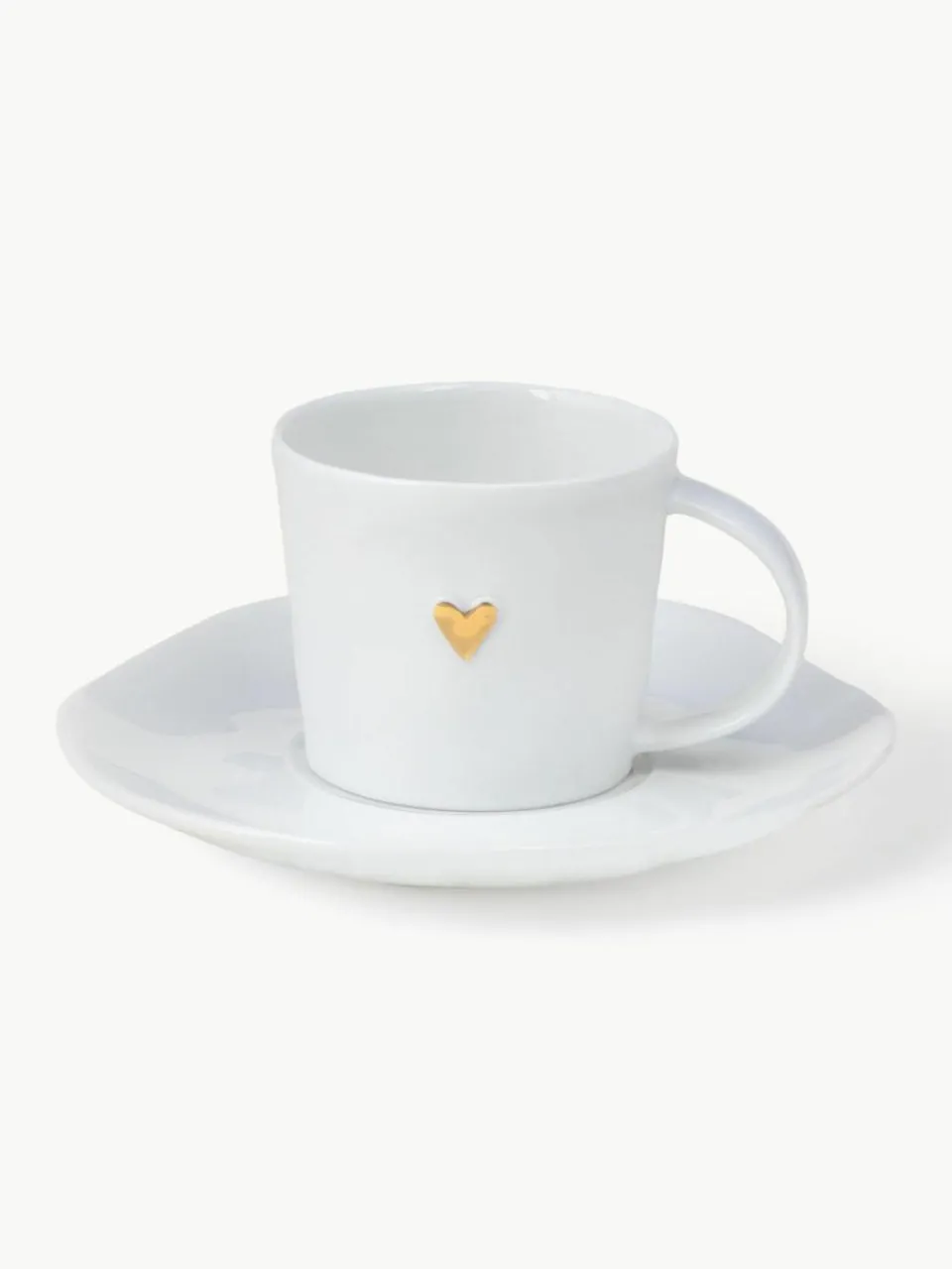 Räder Espressotasse Heart mit Untertasse aus Porzellan
