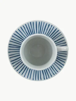 Villa D'Este Home Tivoli Espressotassen Marea mit Untertassen, 6er-Set