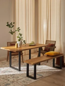 Westwing Collection Esstisch Oliver aus Eichenholz, in verschiedenen Größen