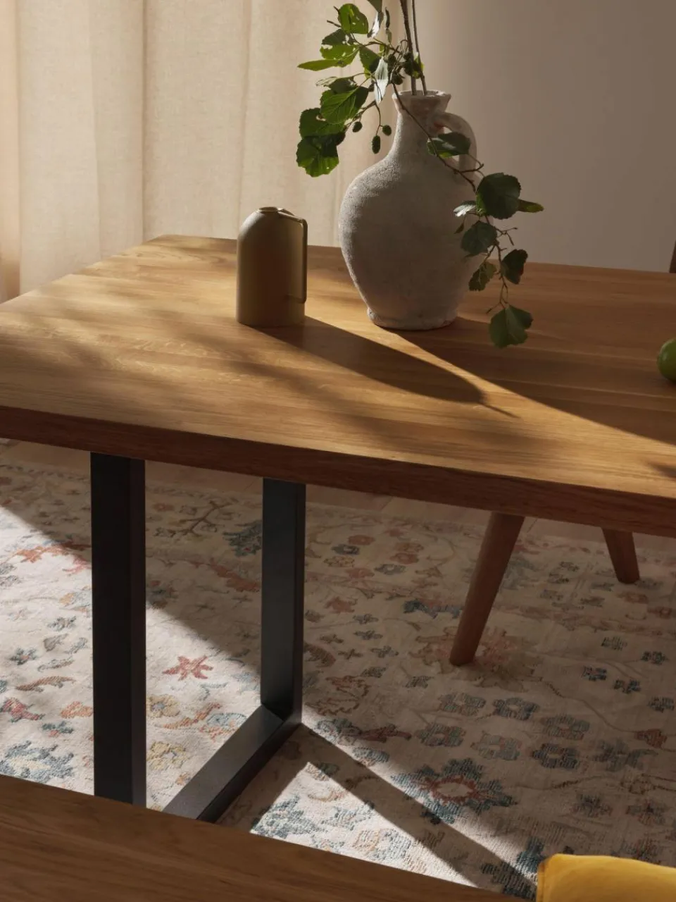 Westwing Collection Esstisch Oliver aus Eichenholz, in verschiedenen Größen