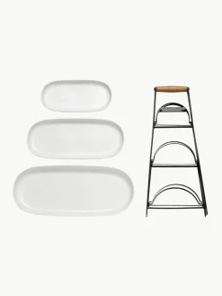 Ladelle Etagere Tower mit abnehmbaren Ablageflächen aus Porzellan