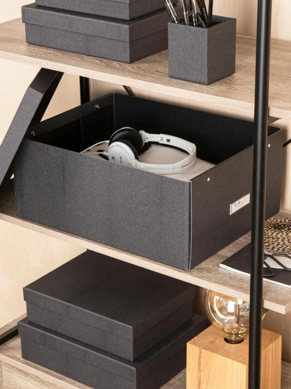 Bigso Box of Sweden Faltbare Aufbewahrungsbox Katrin, B 35 x T 45 cm