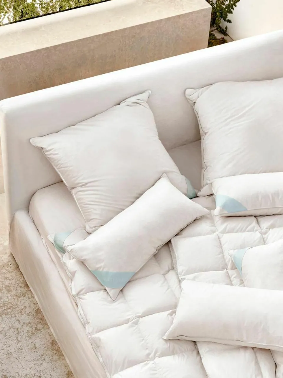 Westwing Collection Feder-Kopfkissen Standard, mittel