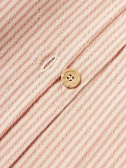 Westwing Collection Flanell-Bettdeckenbezug Javon mit feinen Streifen