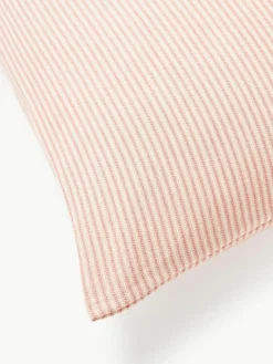 Westwing Collection Flanell-Bettdeckenbezug Javon mit feinen Streifen
