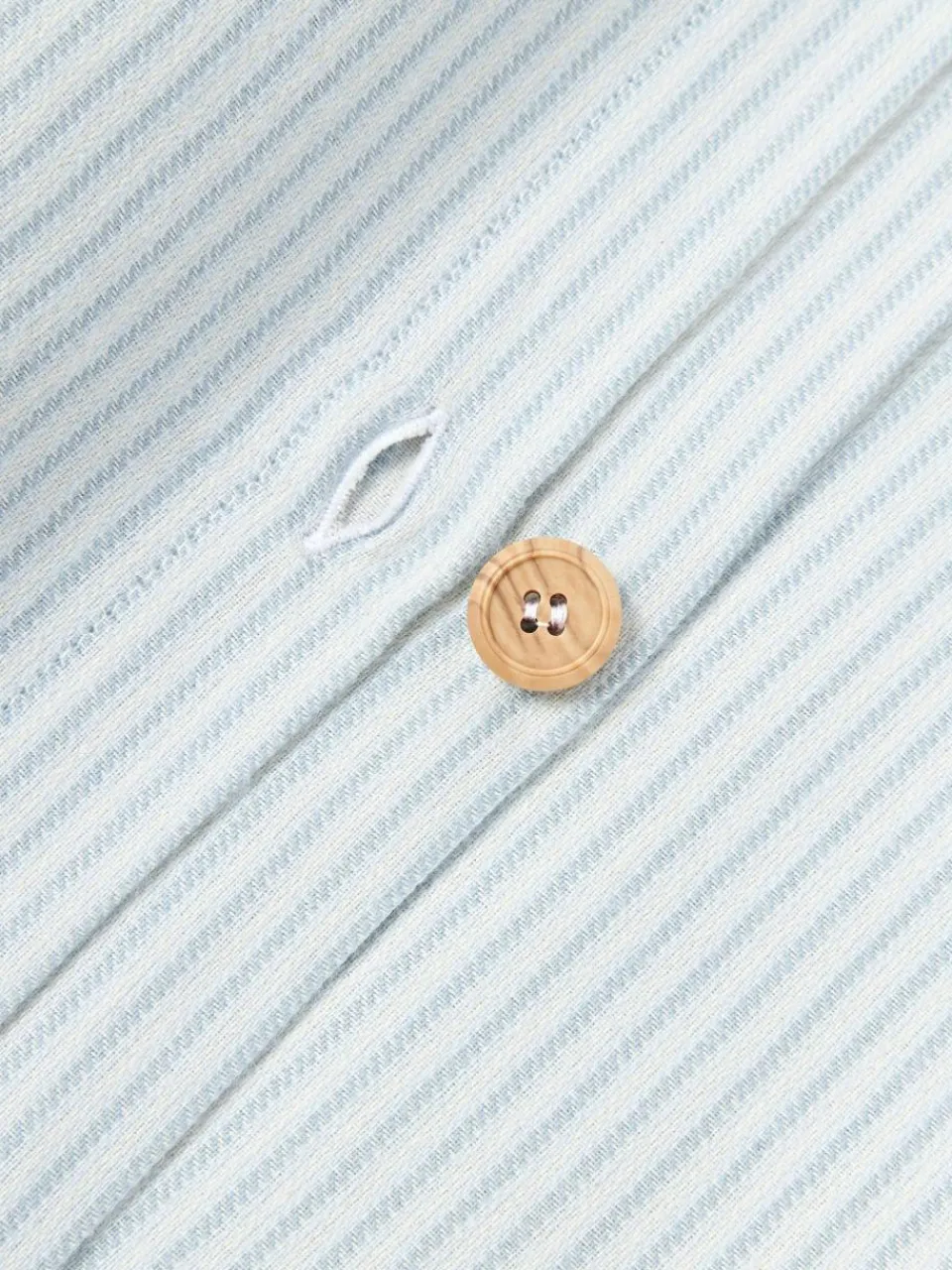 Westwing Collection Flanell-Bettdeckenbezug Javon mit feinen Streifen
