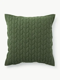 Westwing Collection Flanell-Kissen Selby mit Strukturmuster