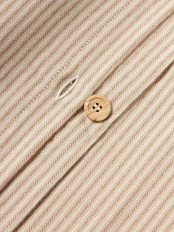 Westwing Collection Flanell-Kopfkissenbezug Javon mit feinen Streifen