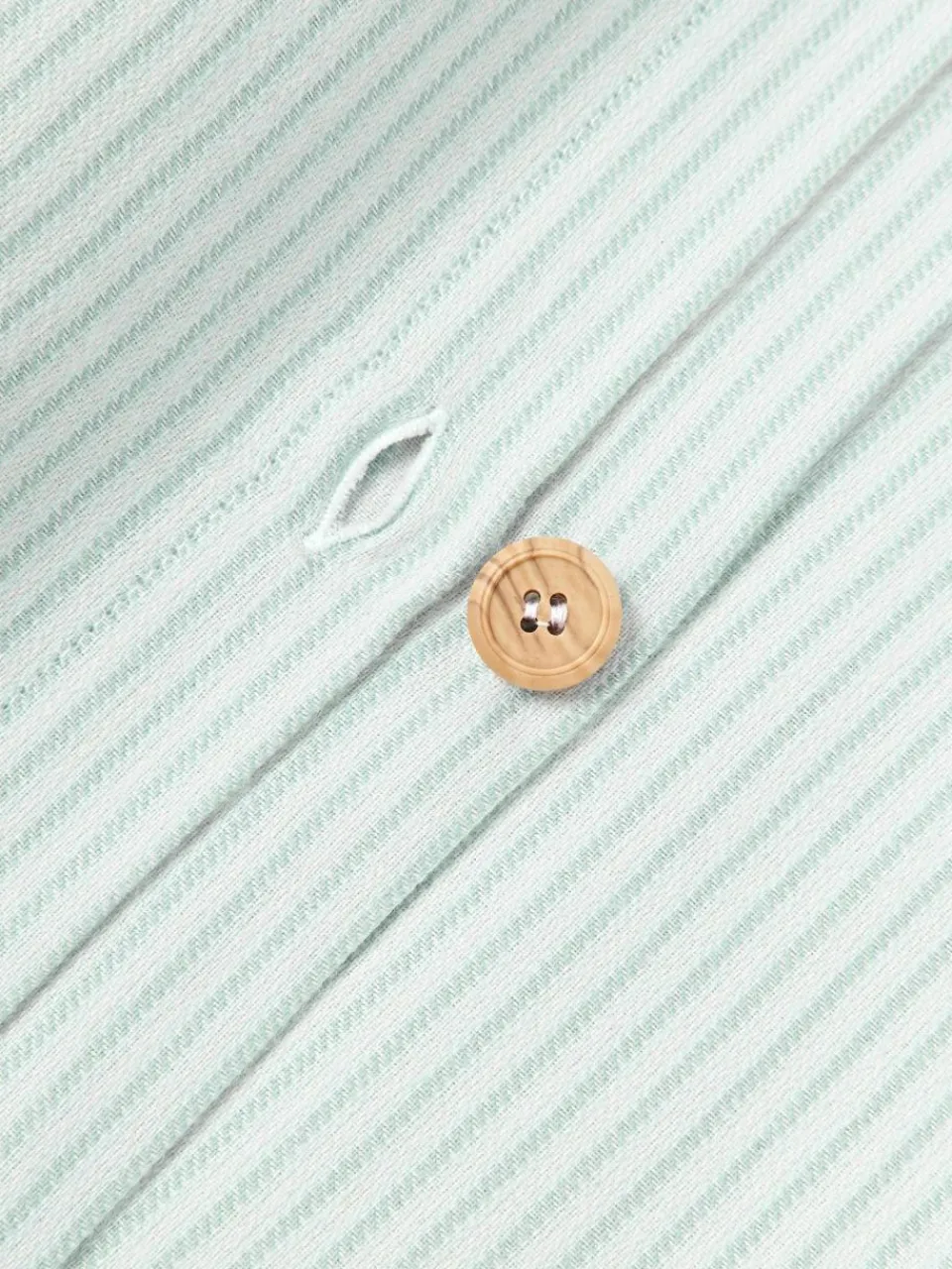 Westwing Collection Flanell-Kopfkissenbezug Javon mit feinen Streifen