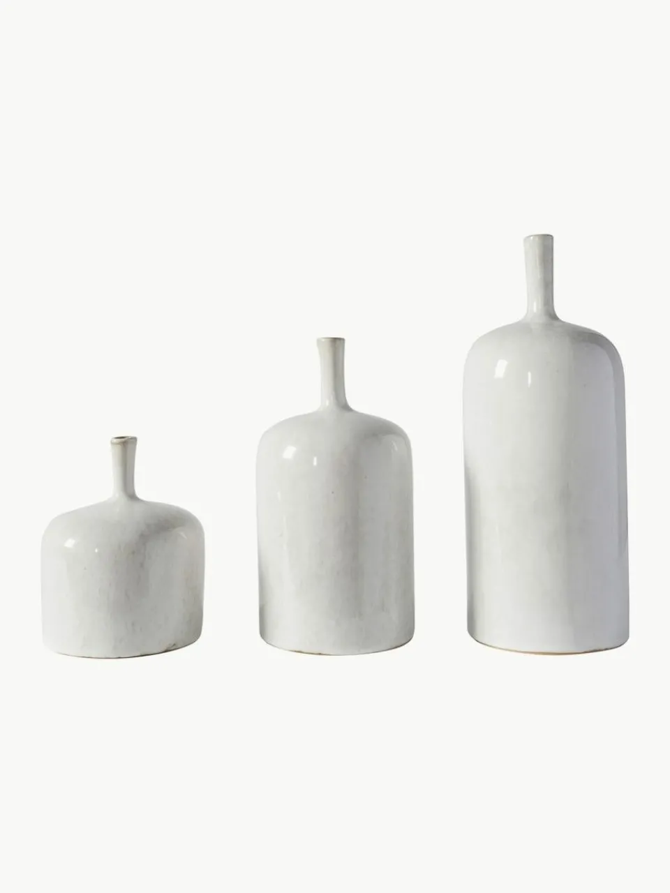 Westwing Flaschenvasen Vormark, 3er-Set