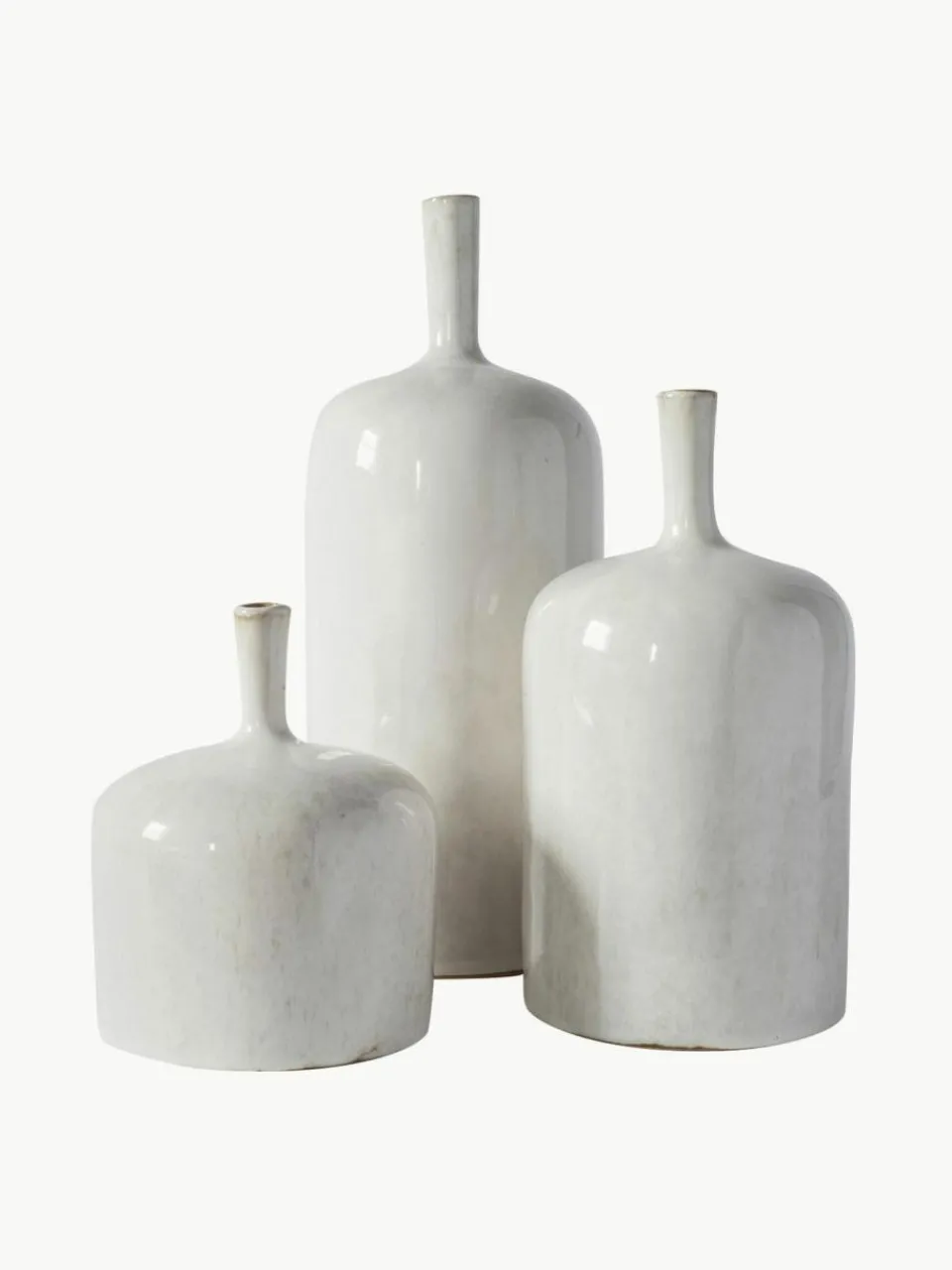Westwing Flaschenvasen Vormark, 3er-Set