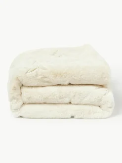 Westwing Collection Flauschige Kuscheldecke Nari mit winterlichem Motiv