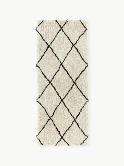Westwing Collection Flauschiger Hochflor-Läufer Naima, handgetuftet