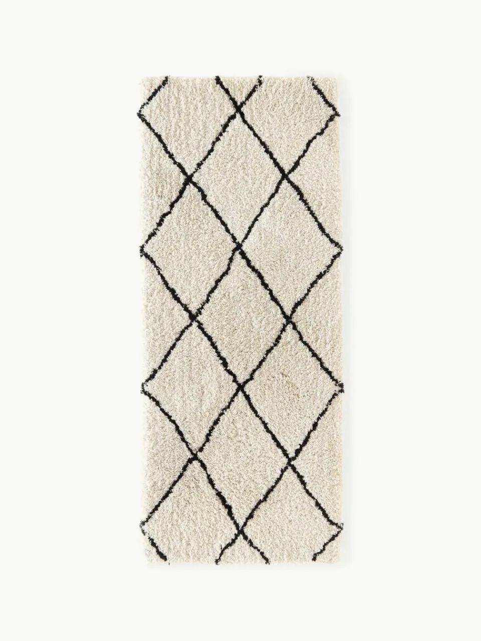 Westwing Collection Flauschiger Hochflor-Läufer Naima, handgetuftet