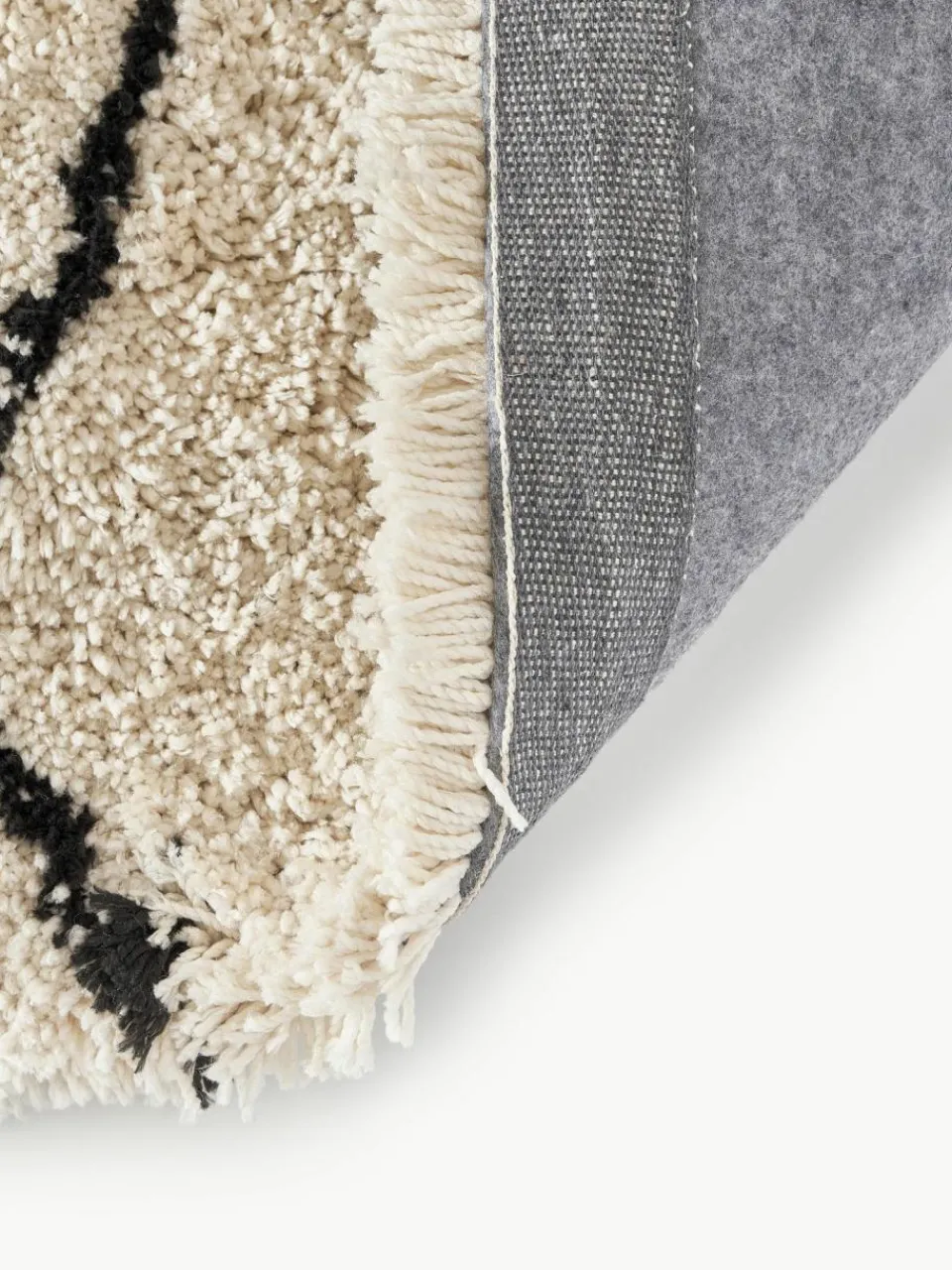Westwing Collection Flauschiger Hochflor-Läufer Naima, handgetuftet
