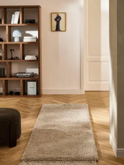 Westwing Collection Flauschiger Hochflor-Läufer Dreamy mit Fransen