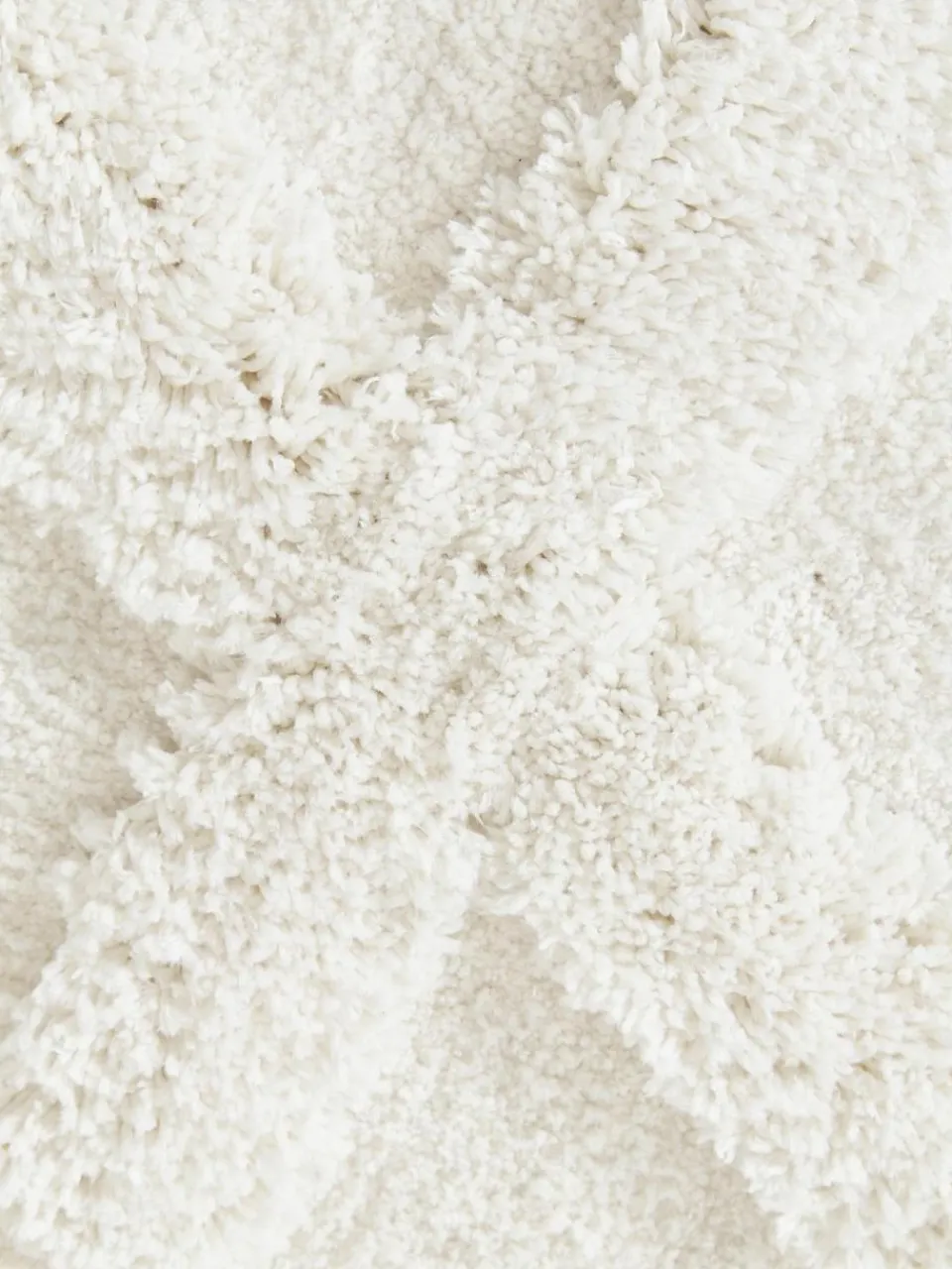 Westwing Collection Flauschiger Hochflorläufer Magda mit erhabener Hoch-Tief-Struktur