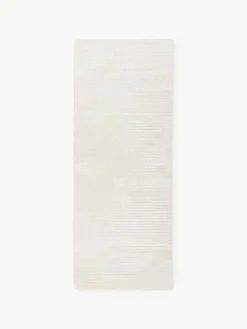 Westwing Collection Flauschiger Hochflor-Läufer Wes mit Hoch-Tief-Struktur, handgewebt