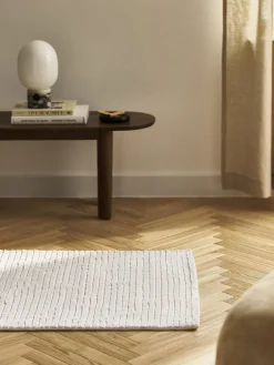 Westwing Collection Flauschiger Hochflor-Läufer Wes mit Hoch-Tief-Struktur, handgewebt