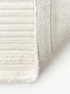 Westwing Collection Flauschiger Hochflor-Läufer Wes mit Hoch-Tief-Struktur, handgewebt