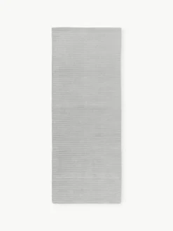 Westwing Collection Flauschiger Hochflor-Läufer Wes mit Hoch-Tief-Struktur, handgewebt