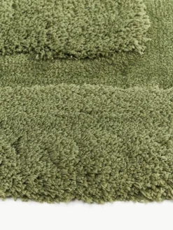 Westwing Collection Flauschiger Hochflor-Läufer Genève mit erhabener Hoch-Tief-Struktur