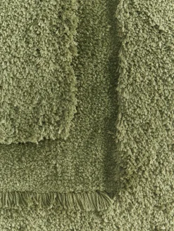 Westwing Collection Flauschiger Hochflor-Läufer Genève mit erhabener Hoch-Tief-Struktur