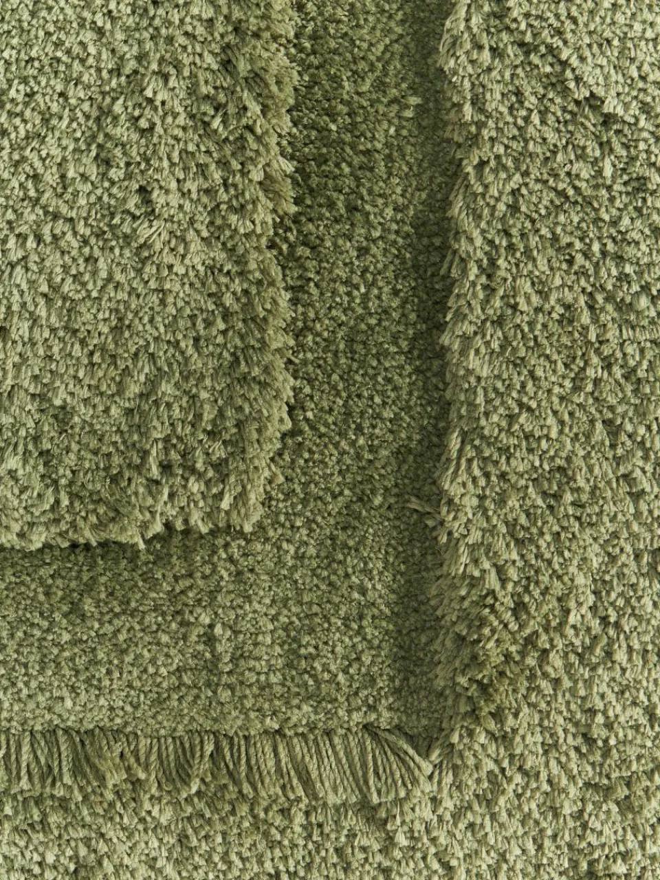 Westwing Collection Flauschiger Hochflor-Läufer Genève mit erhabener Hoch-Tief-Struktur