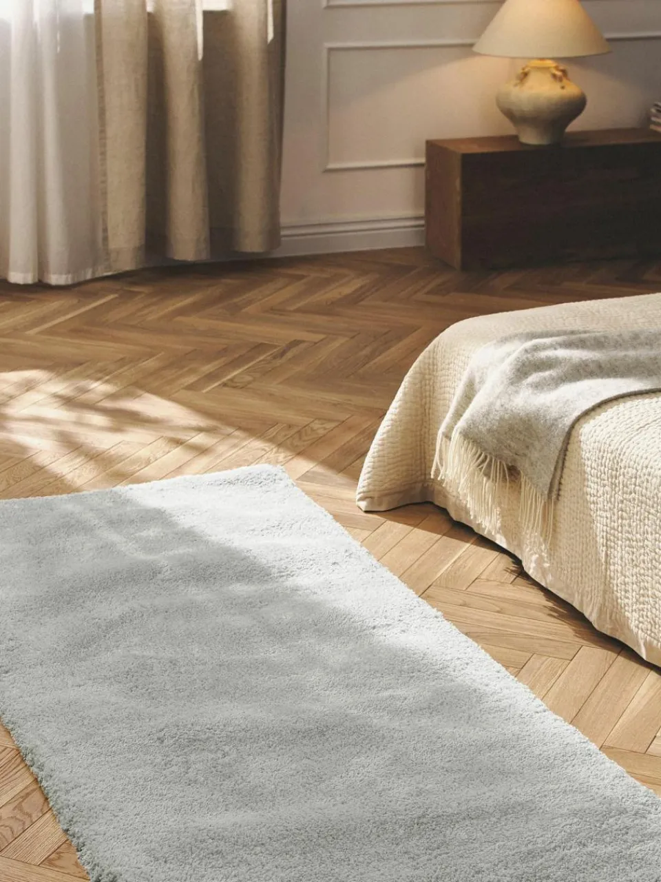 Westwing Collection Flauschiger Hochflor-Läufer Leighton