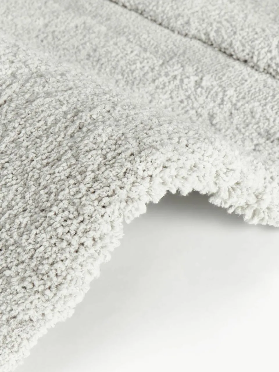 Westwing Collection Flauschiger Hochflor-Läufer Jade mit erhabener Hoch-Tief-Struktur