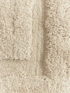 Westwing Collection Flauschiger Hochflor-Läufer Genève mit erhabener Hoch-Tief-Struktur