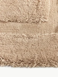 Westwing Collection Flauschiger Hochflor-Läufer Genève mit erhabener Hoch-Tief-Struktur