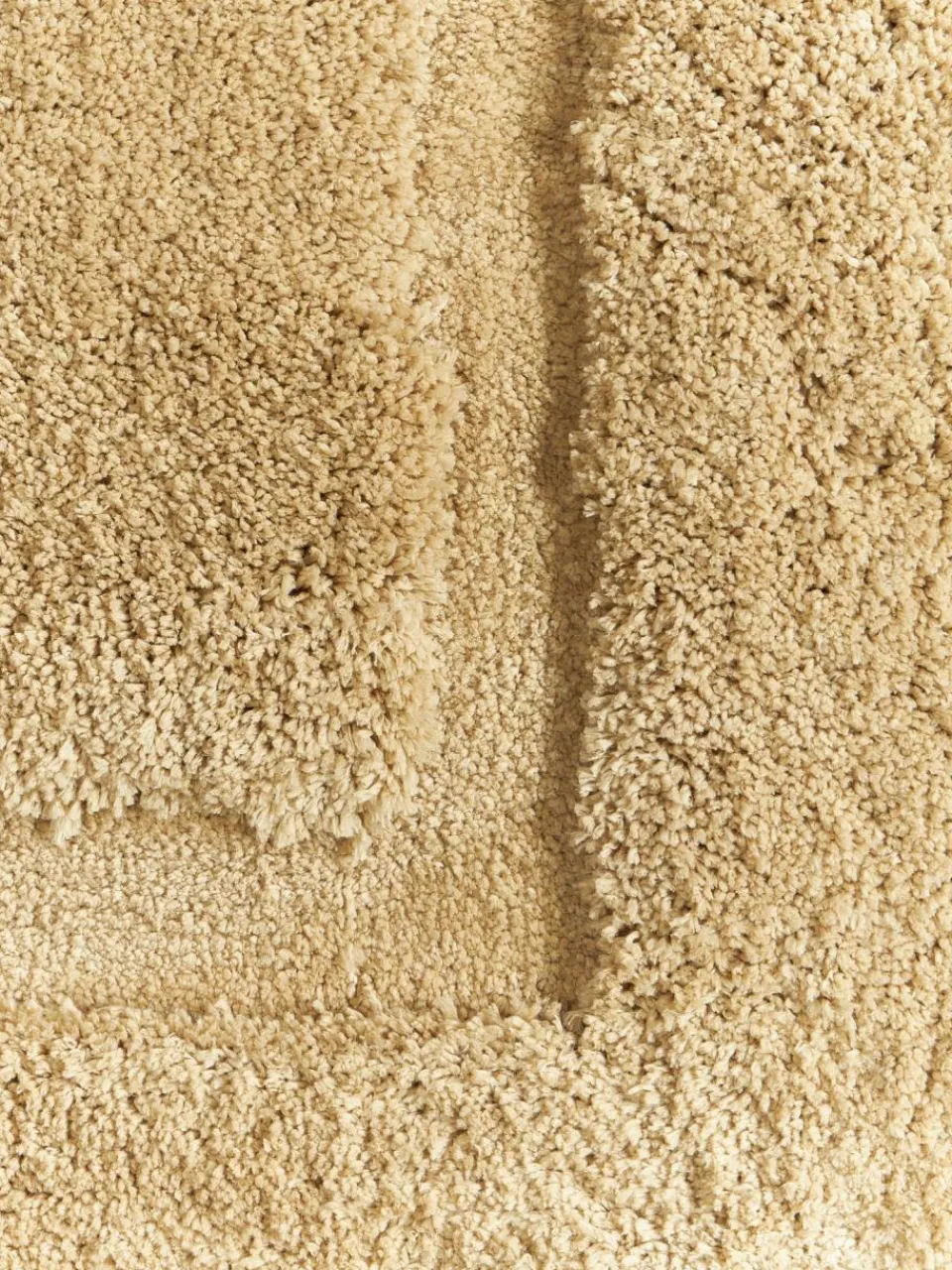 Westwing Collection Flauschiger Hochflor-Läufer Genève mit erhabener Hoch-Tief-Struktur