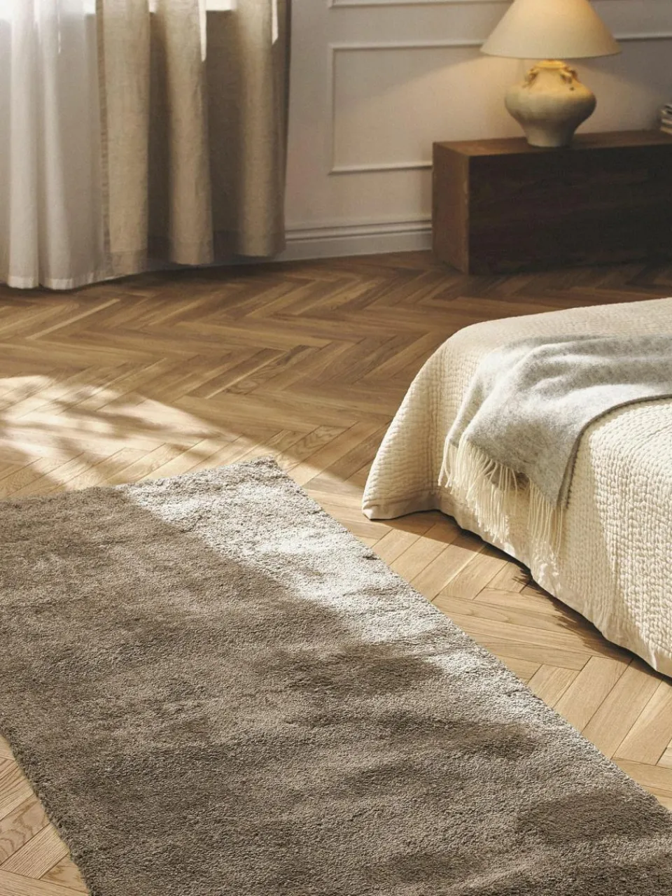 Westwing Collection Flauschiger Hochflor-Läufer Leighton