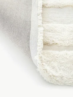 Westwing Collection Flauschiger Hochflor-Teppich Genève mit erhabener Hoch-Tief-Struktur