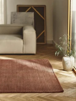 Westwing Collection Flauschiger Hochflorteppich Wes mit Hoch-Tief-Struktur, handgewebt