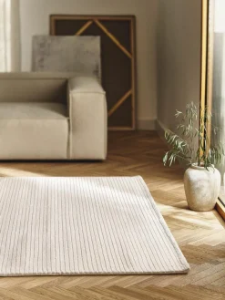 Westwing Collection Flauschiger Hochflorteppich Wes mit Hoch-Tief-Struktur, handgewebt