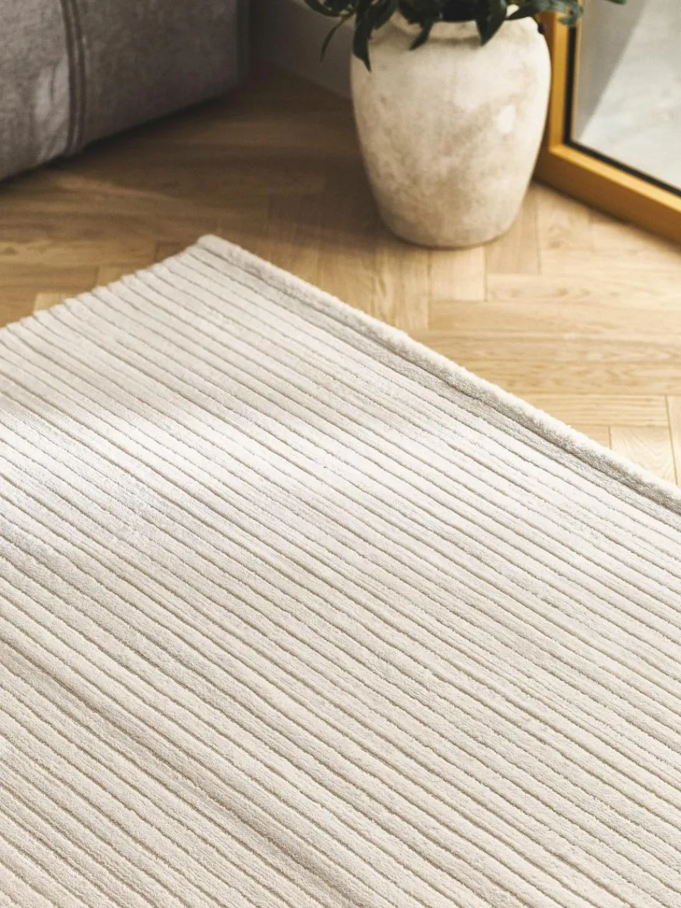 Westwing Collection Flauschiger Hochflorteppich Wes mit Hoch-Tief-Struktur, handgewebt